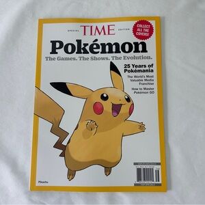 Pokemon Pikachu Time Magazine Special Edition 25 Years In America Unread